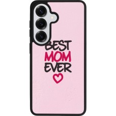 Coque Samsung Galaxy S26 - Silicone rigide noir Mom 2023 best Mom ever pink