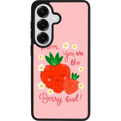 Coque Samsung Galaxy S26 - Silicone rigide noir Mom 2026 Berry best
