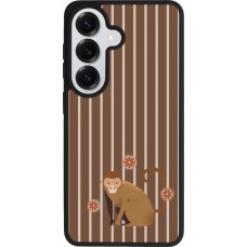 Samsung Galaxy S26 Case Hülle - Silikon schwarz Monkey with stripes