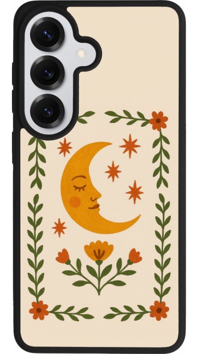 Coque Samsung Galaxy S26 - Silicone rigide noir Half moon stamp 2026