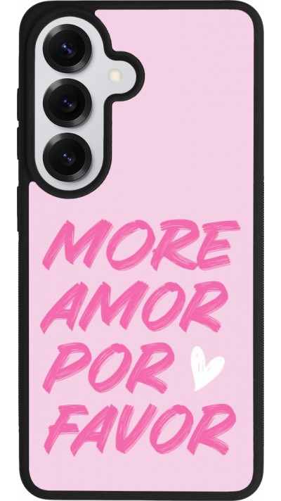 Samsung Galaxy S26 Case Hülle - Silikon schwarz More amor porfavor