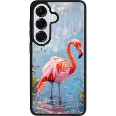Coque Samsung Galaxy S26 - Silicone rigide noir Paint Flamingo