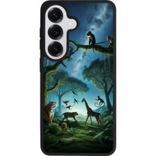 Coque Samsung Galaxy S26 - Silicone rigide noir Paradis des animaux exotiques