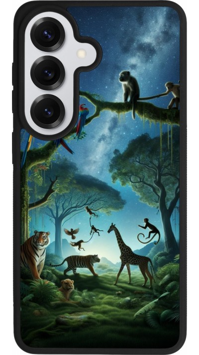 Samsung Galaxy S26 Case Hülle - Silikon schwarz Paradies der exotischen Tiere
