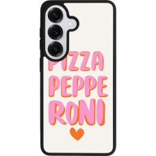 Coque Samsung Galaxy S26 - Silicone rigide noir Pizza pepperoni 2026