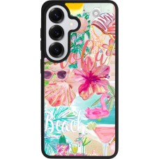Coque Samsung Galaxy S26 - Silicone rigide noir Preppy Collage Aloha