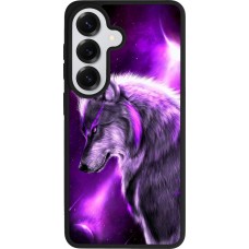 Coque Samsung Galaxy S26 - Silicone rigide noir Purple Sky Wolf