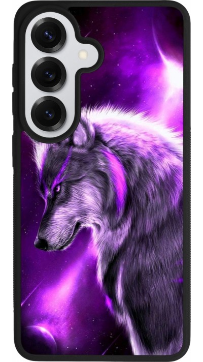 Samsung Galaxy S26 Case Hülle - Silikon schwarz Purple Sky Wolf