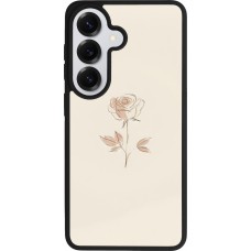 Coque Samsung Galaxy S26 - Silicone rigide noir Sable Rose Minimaliste