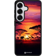 Coque Samsung Galaxy S26 - Silicone rigide noir Safari sunset wildlife