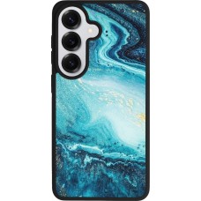 Coque Samsung Galaxy S26 - Silicone rigide noir Sea Foam Blue