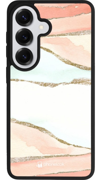 Samsung Galaxy S26 Case Hülle - Silikon schwarz Shimmering Orange