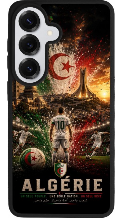 Samsung Galaxy S26 Case Hülle - Silikon schwarz Fussball Algerien splash 2026