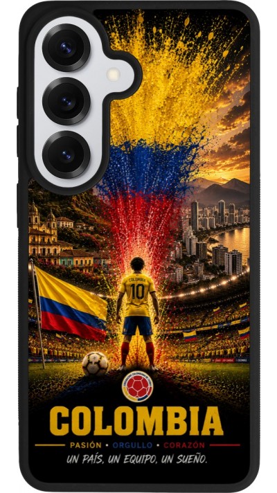 Samsung Galaxy S26 Case Hülle - Silikon schwarz Fussball Kolumbien splash 2026