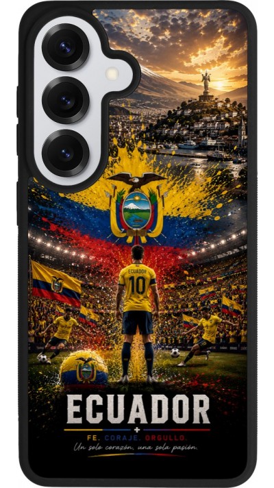 Samsung Galaxy S26 Case Hülle - Silikon schwarz Fussball Ecuador splash 2026