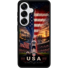 Samsung Galaxy S26 Case Hülle - Silikon schwarz Fussball Vereinigten Staaten splash 2026