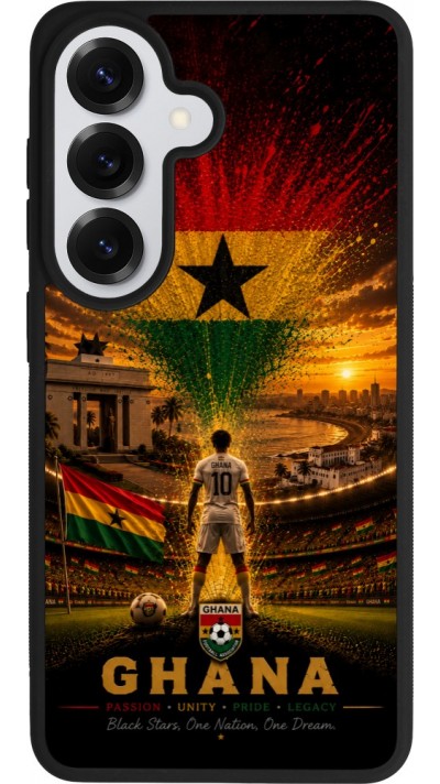 Samsung Galaxy S26 Case Hülle - Silikon schwarz Fussball Ghana splash 2026