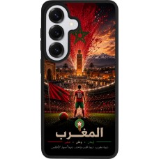 Samsung Galaxy S26 Case Hülle - Silikon schwarz Fussball Marokko splash 2026