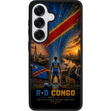 Samsung Galaxy S26 Case Hülle - Silikon schwarz Fussball Demokratische Republik Kongo splash 2026