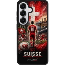 Samsung Galaxy S26 Case Hülle - Silikon schwarz Fussball Suisse splash 2026