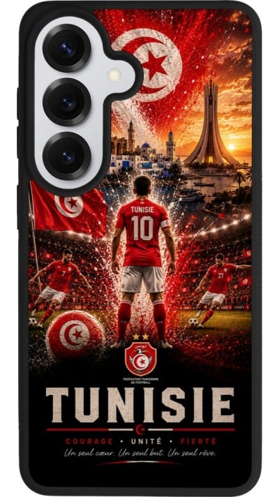 Samsung Galaxy S26 Case Hülle - Silikon schwarz Fussball Tunesien splash 2026