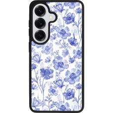 Samsung Galaxy S26 Case Hülle - Silikon schwarz Spring 23 watercolor blue flowers