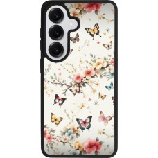Samsung Galaxy S26 Case Hülle - Silikon schwarz Frühling 25 Leichte Schmetterlinge
