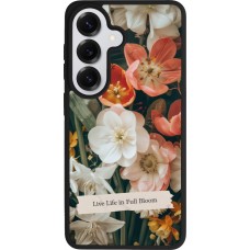 Coque Samsung Galaxy S26 - Silicone rigide noir Full Bloom 2026