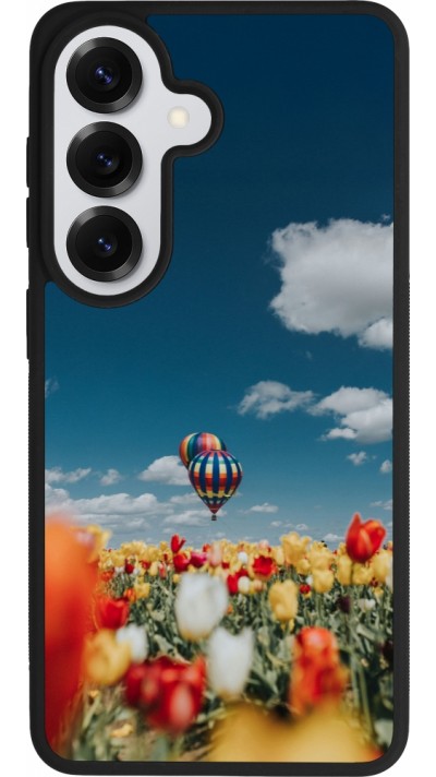 Coque Samsung Galaxy S26 - Silicone rigide noir Hot air balloon 2026