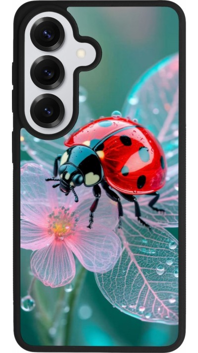 Coque Samsung Galaxy S26 - Silicone rigide noir Ladybird in bloom 2026