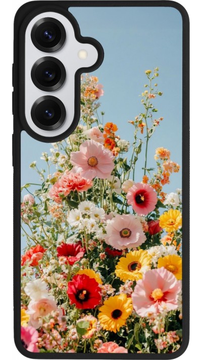 Coque Samsung Galaxy S26 - Silicone rigide noir Spring flowers 2026