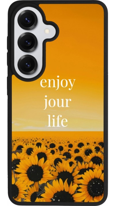 Samsung Galaxy S26 Case Hülle - Silikon schwarz Summer 2025 Enjoy your life