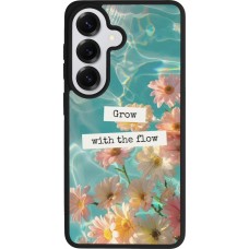 Coque Samsung Galaxy S26 - Silicone rigide noir Summer 2025 Grow with the flow