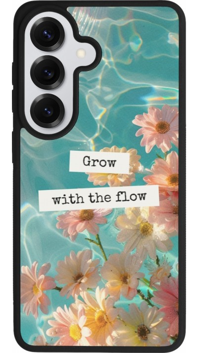 Samsung Galaxy S26 Case Hülle - Silikon schwarz Summer 2025 Grow with the flow