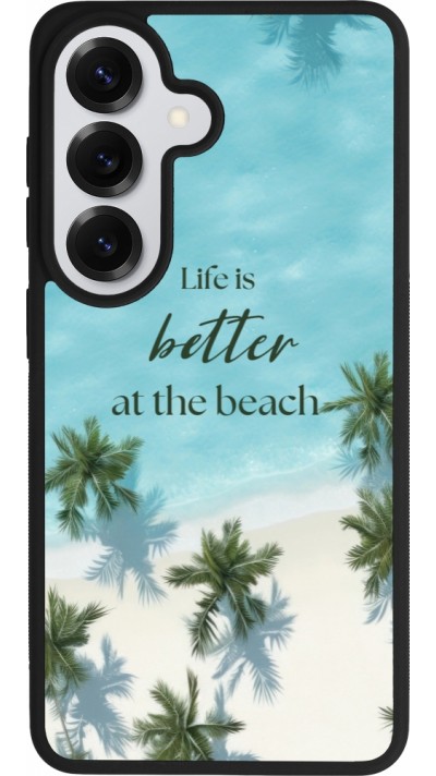Samsung Galaxy S26 Case Hülle - Silikon schwarz Summer 2025 Life is better at the beach