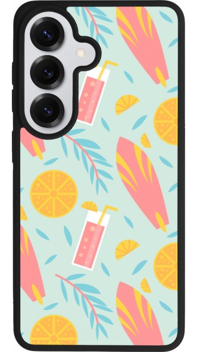 Samsung Galaxy S26 Case Hülle - Silikon schwarz Summer 2025 Pattern citron