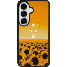 Coque Samsung Galaxy S26 - Silicone rigide noir Summer 2026 Enjoy your life