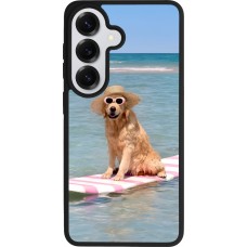 Samsung Galaxy S26 Case Hülle - Silikon schwarz Summer Dog on Paddle