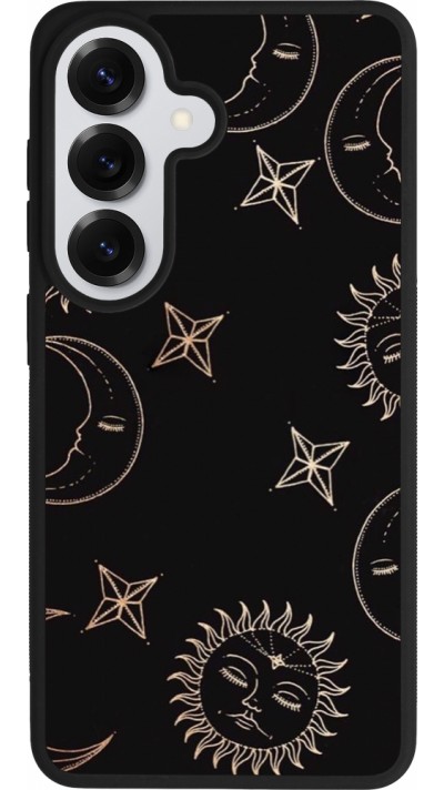 Samsung Galaxy S26 Case Hülle - Silikon schwarz Suns and Moons