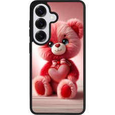 Samsung Galaxy S26 Case Hülle - Silikon schwarz Valentin 2024 Rosaroter Teddybär