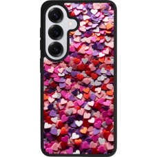 Coque Samsung Galaxy S26 - Silicone rigide noir Valentine 2025 Confetti