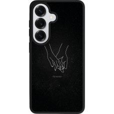 Coque Samsung Galaxy S26 - Silicone rigide noir Valentine 2023 hands forever