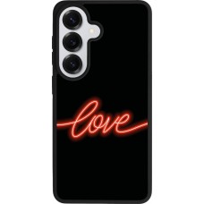 Samsung Galaxy S26 Case Hülle - Silikon schwarz Valentine 2023 neon love