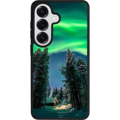 Coque Samsung Galaxy S26 - Silicone rigide noir Winter 22 Northern Lights