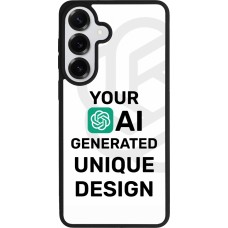 Coque Samsung Galaxy S26+ - Silicone rigide noir Unique au monde générée par intelligence artificielle (AI) avec vos idées