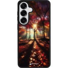 Samsung Galaxy S26+ Case Hülle - Silikon schwarz Herbstlicher goldener Glanz