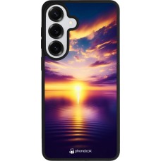 Samsung Galaxy S26+ Case Hülle - Silikon schwarz Sonnenuntergang gelb violett