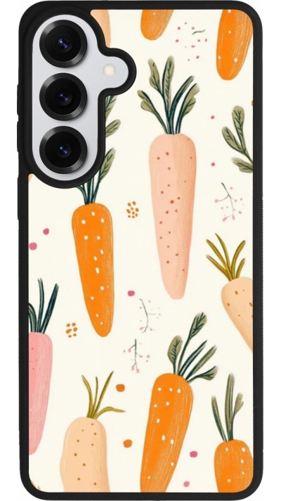Coque Samsung Galaxy S26+ - Silicone rigide noir Easter 2026 Illustration carrots