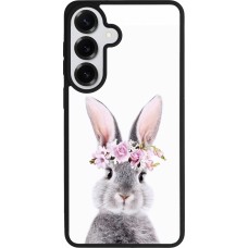 Coque Samsung Galaxy S26+ - Silicone rigide noir Easter 2023 flower bunny