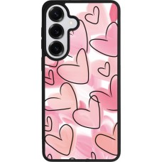 Coque Samsung Galaxy S26+ - Silicone rigide noir Easter 2023 pink hearts